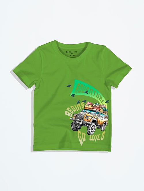 boys round neck printed t-shirt - 21168266 - Very Small Image - 1