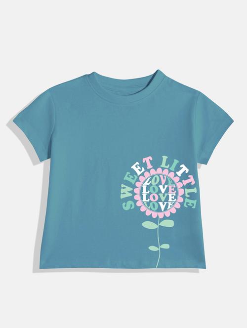 kids placement print round neck tee - 21168535 - Very Small Image - 1