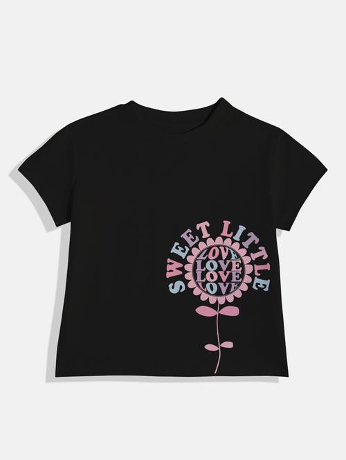 kids placement print round neck tee - 21168537 - Very Small Image - 1