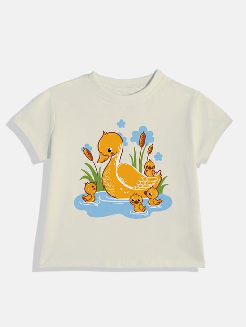 kids front print round neck tee - 21168544 - Very Small Image - 1