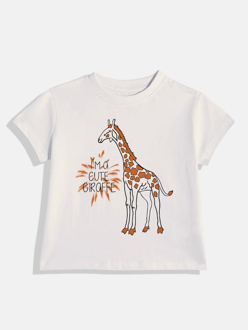 kids front print round neck tee - 21168551 - Very Small Image - 1