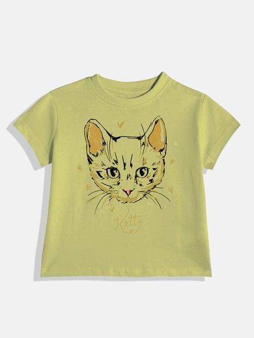 kids front print round neck tee - 21168555 - Very Small Image - 1