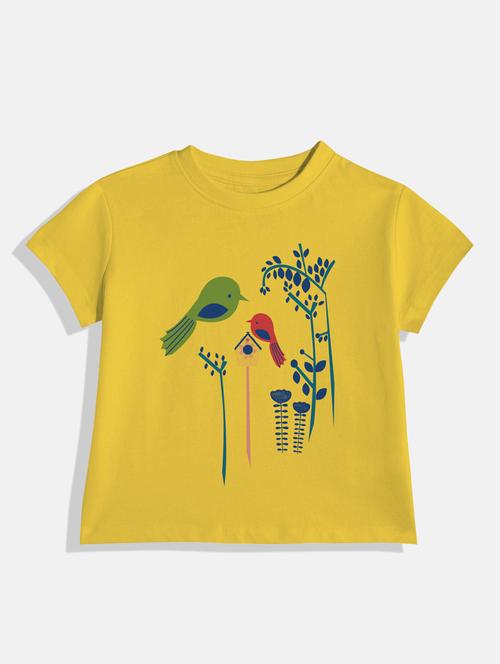 kids front print round neck tee - 21168556 - Very Small Image - 1