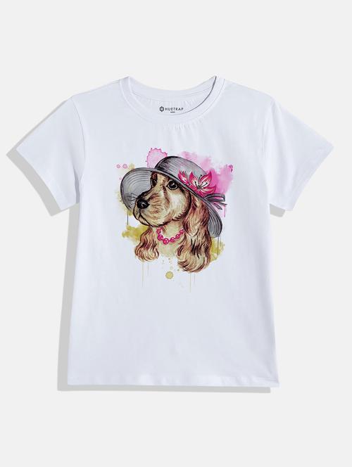 kids chest print round neck tee - 21168571 - Very Small Image - 1
