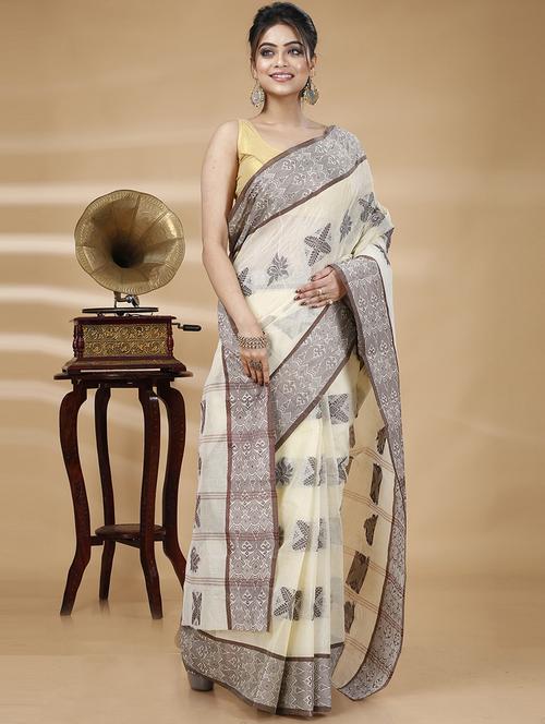 women self-designed tant saree - 21170029 - Very Small Image - 1
