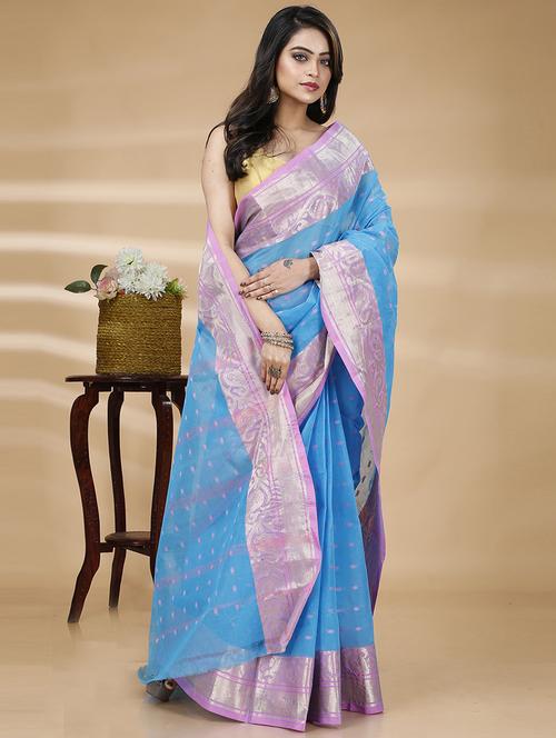 women self-designed tant saree - 21170065 - Very Small Image - 1