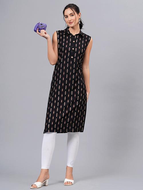 women printed straight kurta - 21171016 - Very Small Image - 1