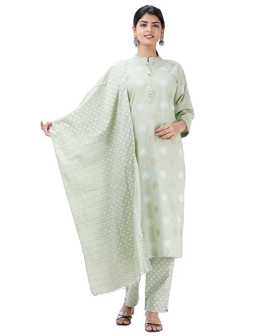 women three quarter sleeve suit set - 21171214 - Very Small Image - 1