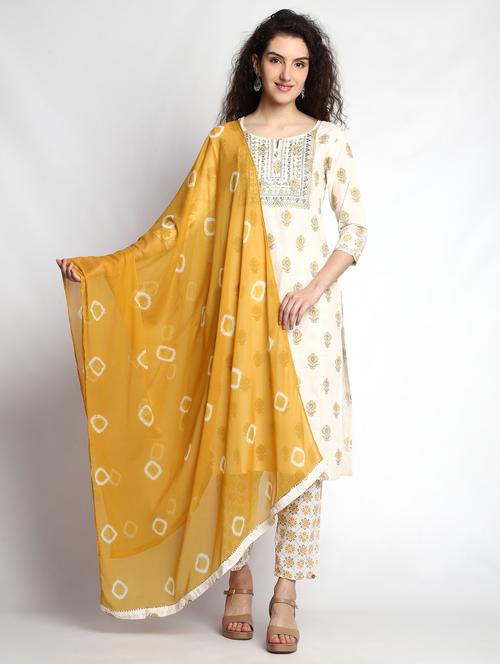 women three quarter sleeve suit set - 21171310 - Very Small Image - 1