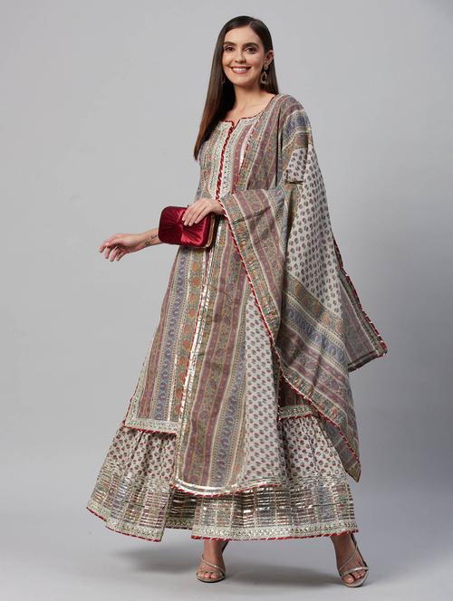 multi colored printed kurta sharara set - 21171589 - Very Small Image - 1