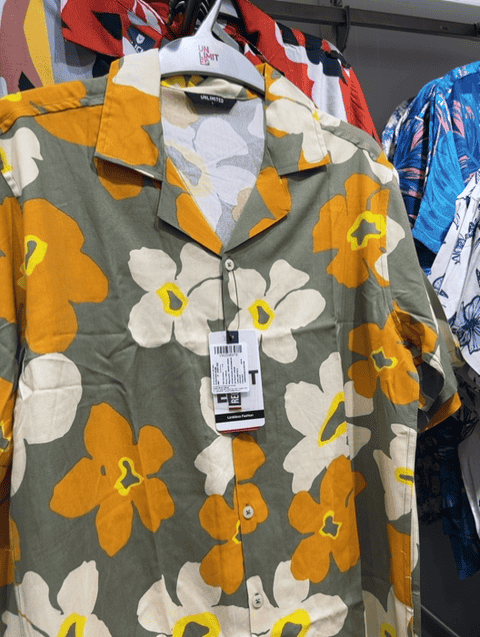 orange rayon casual shirt - 21172208 - Very Small Image - 1