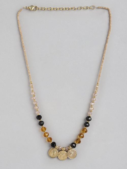 gold metal chain necklace - 21173182 - Very Small Image - 1