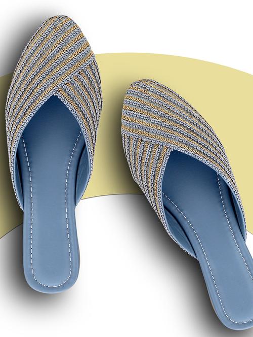 women embroidered slip on mule - 21173599 - Very Small Image - 1