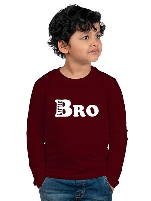 maroon cotton blend t-shirt - 21175052 - Very Small Image - 1
