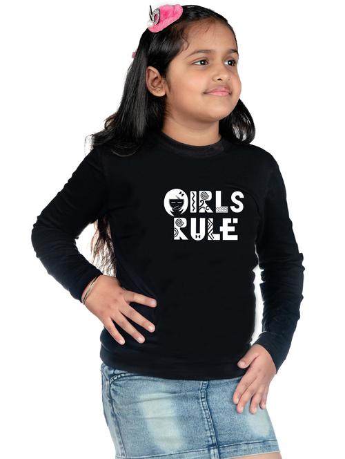 girls round neck long sleeves tees - 21175699 - Very Small Image - 1