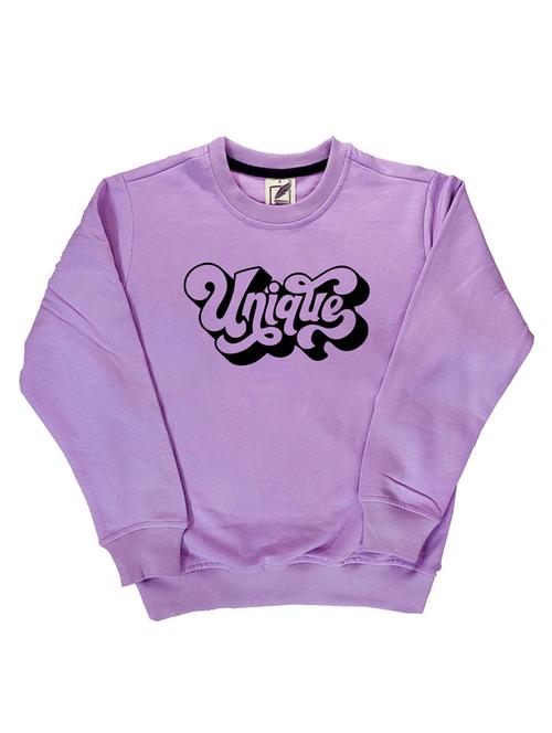 lavender fleece printed sweatshirt - 21175959 - Very Small Image - 1