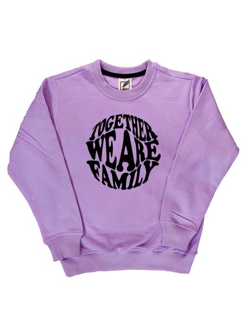 lavender fleece printed sweatshirt - 21175965 - Very Small Image - 1