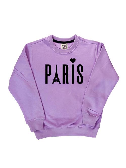 lavender fleece printed sweatshirt - 21175971 - Very Small Image - 1