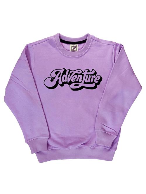 lavender fleece printed sweatshirt - 21175983 - Very Small Image - 1