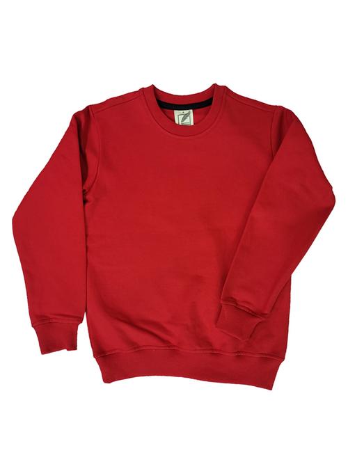 solid red fleece sweatshirt - 21175985 - Very Small Image - 1