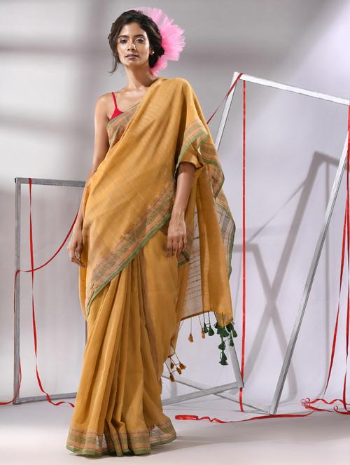 women self design handloom saree - 21176064 - Very Small Image - 1