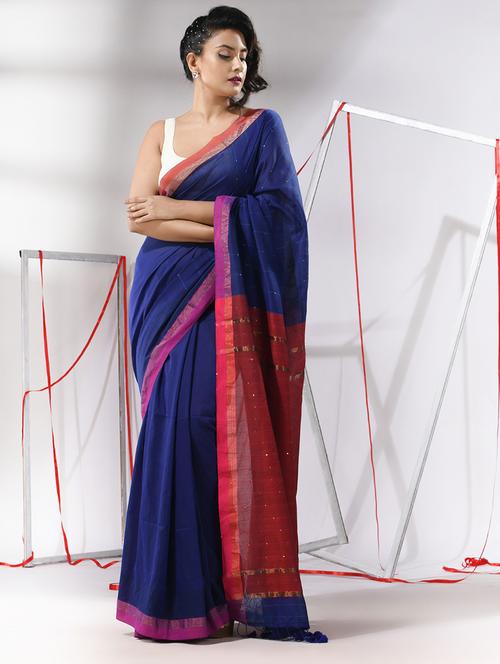 women self design handloom saree - 21176108 - Very Small Image - 1