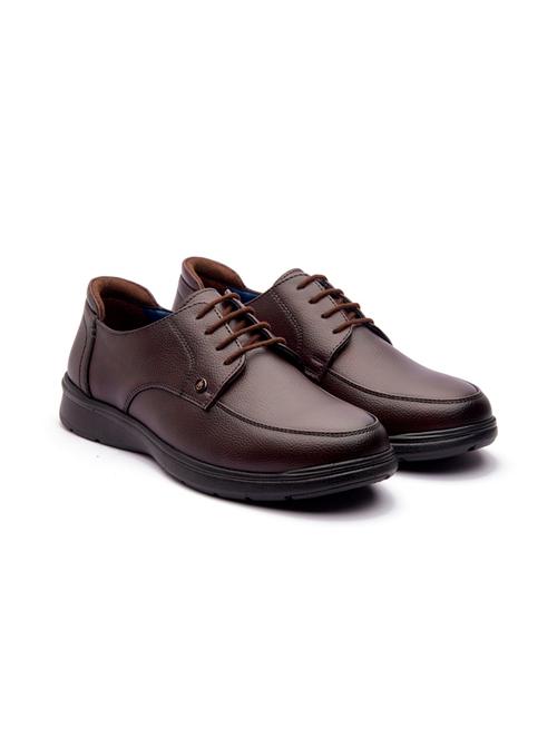 maroon lace-up derby shoes - 21176433 - Very Small Image - 1