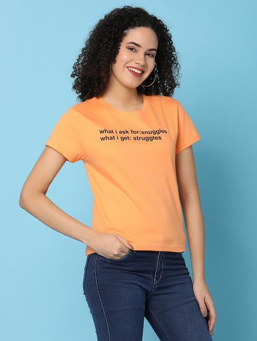 women round neck short sleeves t-shirt - 21176911 - Very Small Image - 1