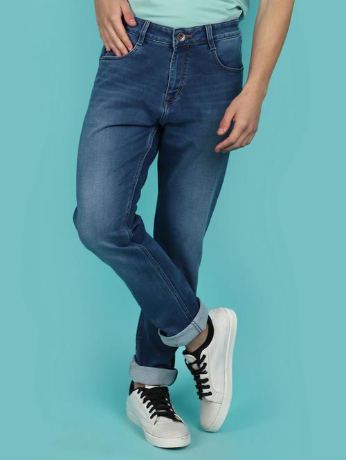men mid rise plain denim jeans - 21177143 - Very Small Image - 1