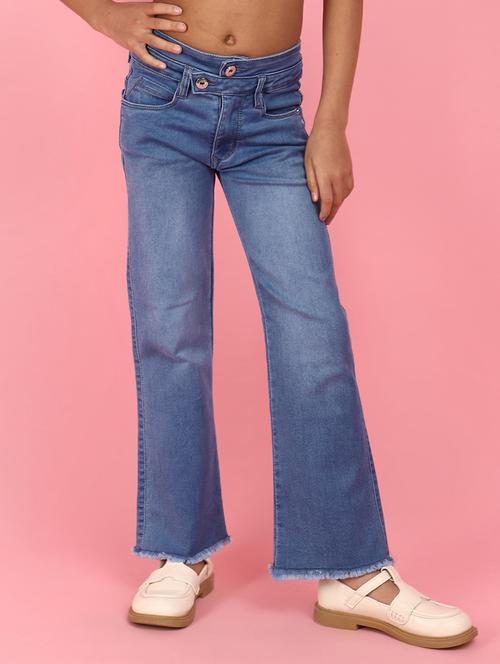 girl mid rise ankle length jeans - 21177421 - Very Small Image - 1