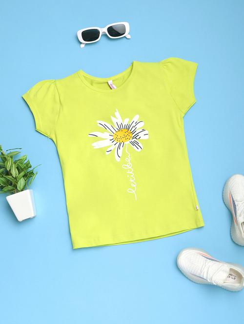 girls round neck short sleeves tees - 21177498 - Very Small Image - 1