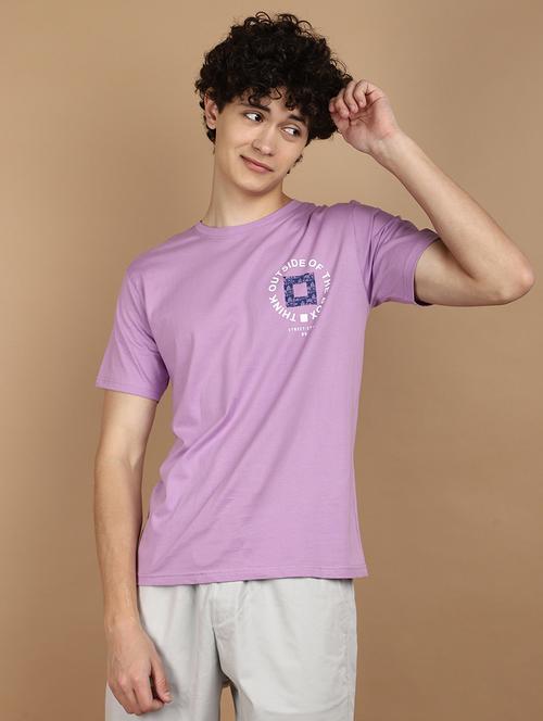 lavender cotton back print tshirt - 21177815 - Very Small Image - 1