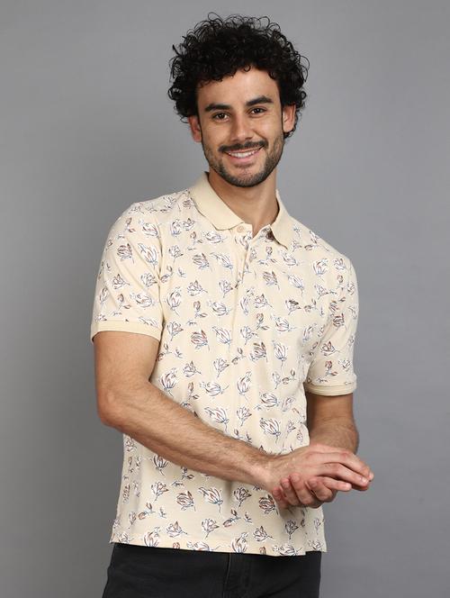 men printed polo t-shirt - 21177837 - Very Small Image - 1