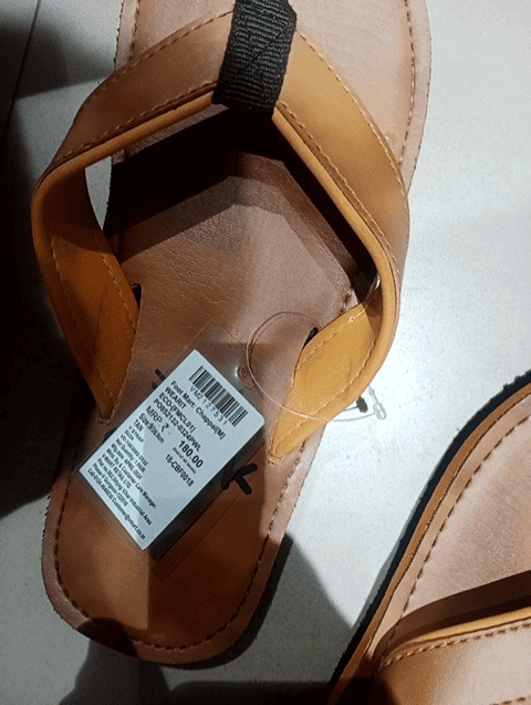 tan pu (polyurethane) flip flops - 21178134 - Very Small Image - 1