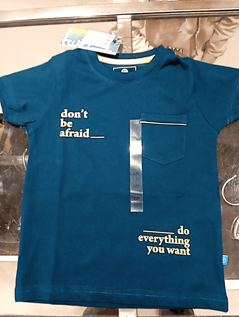 teal cotton single jersey tshirt - 21178520 - Very Small Image - 1