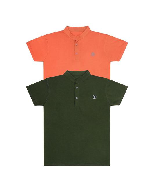 kids pack of 2 solid unisex t-shirts - 21179175 - Very Small Image - 1