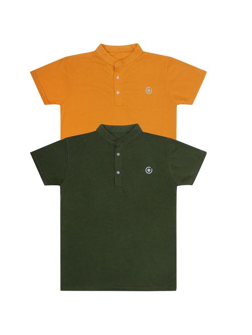 kids pack of 2 solid unisex t-shirts - 21179182 - Very Small Image - 1