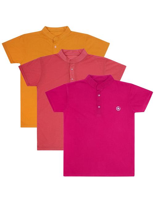 kids pack of 3 solid unisex t-shirts - 21179297 - Very Small Image - 1