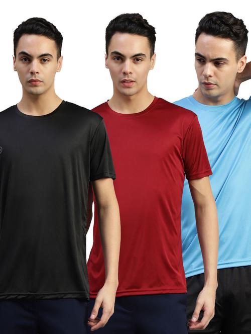 pack of 3 round neck plain t-shirt - 21179341 - Very Small Image - 1