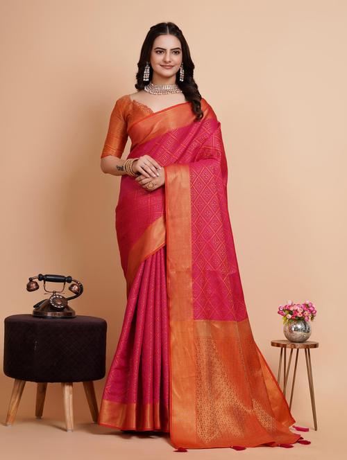 women self design banarasi saree - 21180324 - Very Small Image - 1