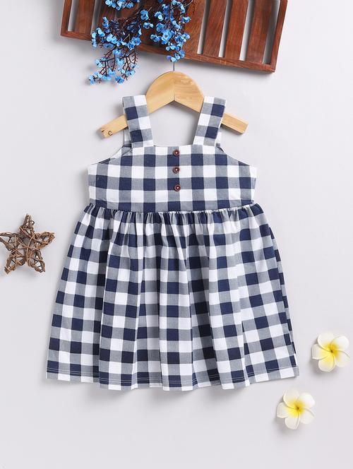 blue cotton frock - 21180542 - Very Small Image - 1