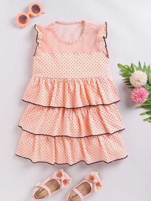 orange cotton frock - 21180544 - Very Small Image - 1