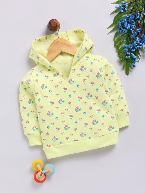 yellow cotton all over print sweatshirt - 21180641 - Very Small Image - 1