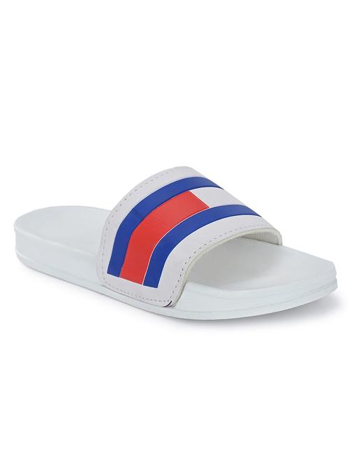 white synthetic slip on flip flops - 21181383 - Very Small Image - 1