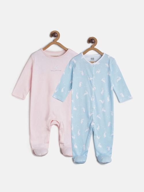 pack 2 multi colored romper - 21181511 - Very Small Image - 1