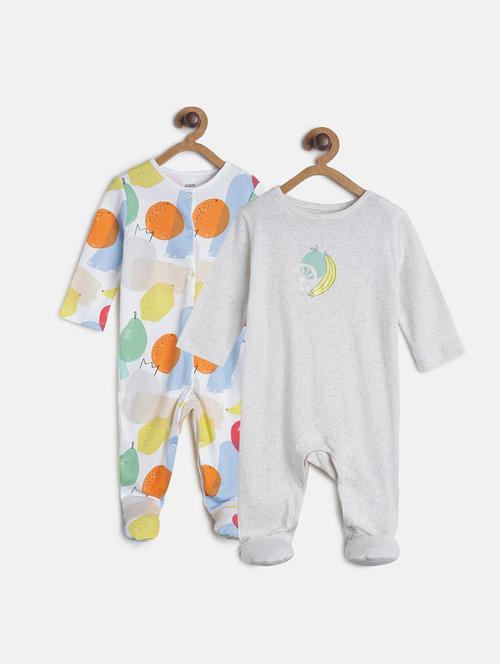 pack 2 multi colored romper - 21181512 - Very Small Image - 1