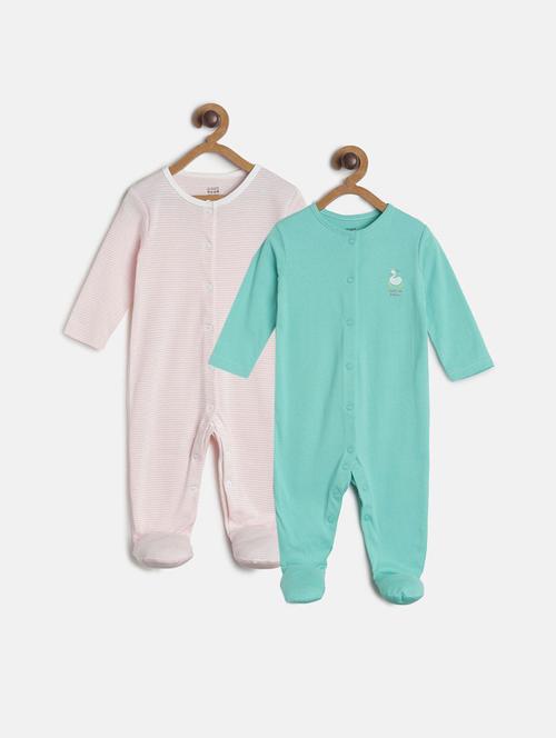 pack of 2 multi colored romper - 21181521 - Very Small Image - 1