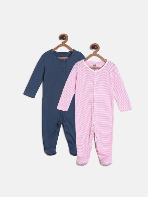 pack of 2 multi colored romper - 21181522 - Very Small Image - 1
