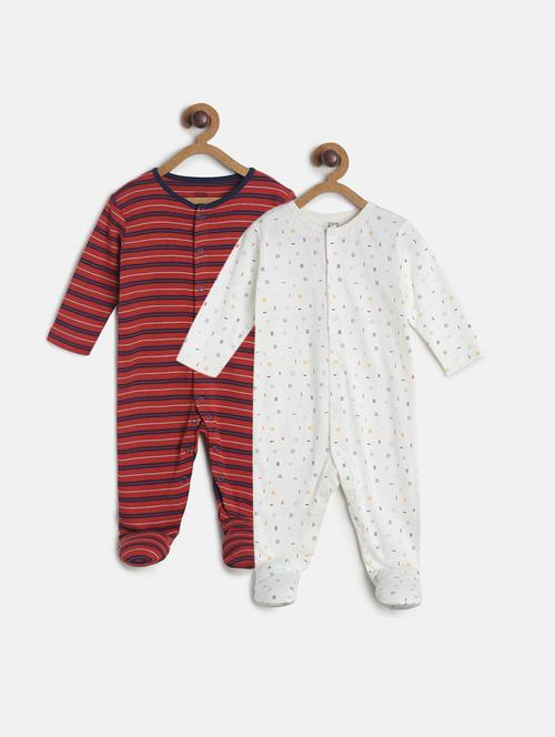 pack of 2 multi colored romper - 21181547 - Very Small Image - 1