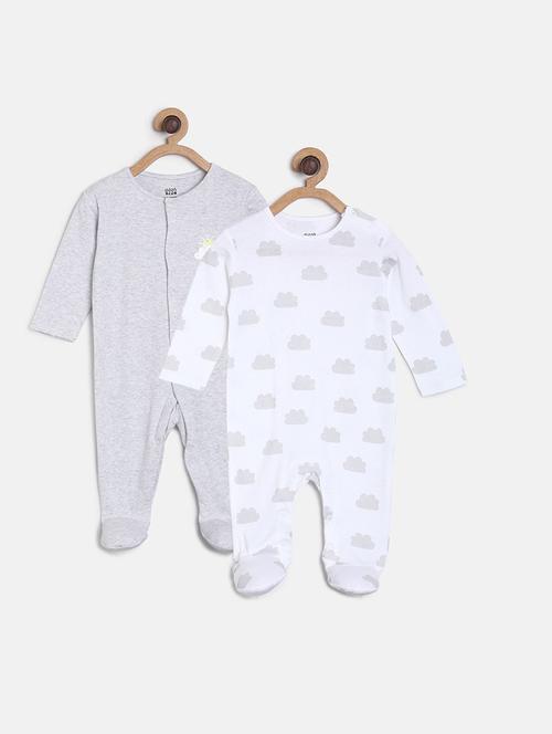 pack of 2 multi colored printed rompers - 21181560 - Very Small Image - 1